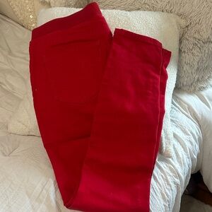 No Boundaries Cherry Red Pants